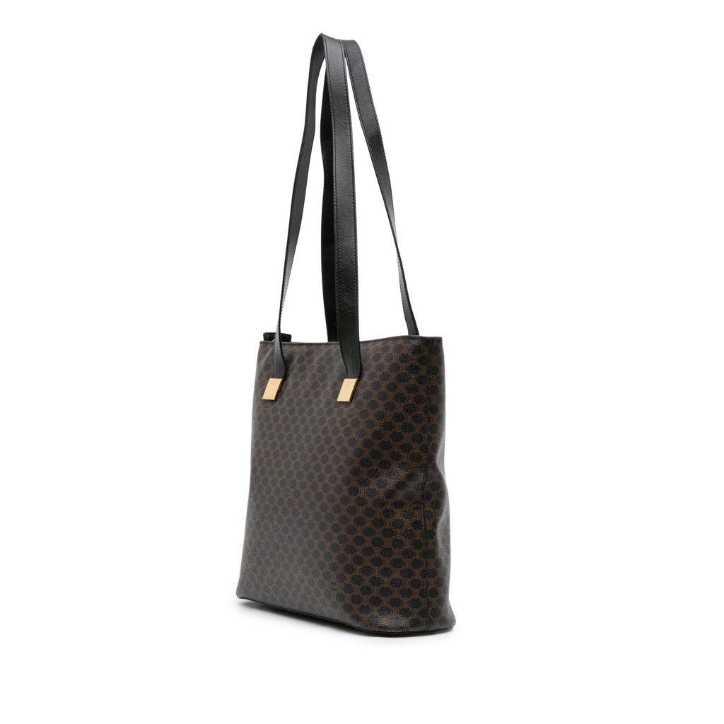 Celine Macadam Coated Canvas Tote - Back view