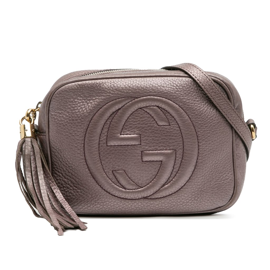 Gucci Metallic Leather Soho Disco Crossbody