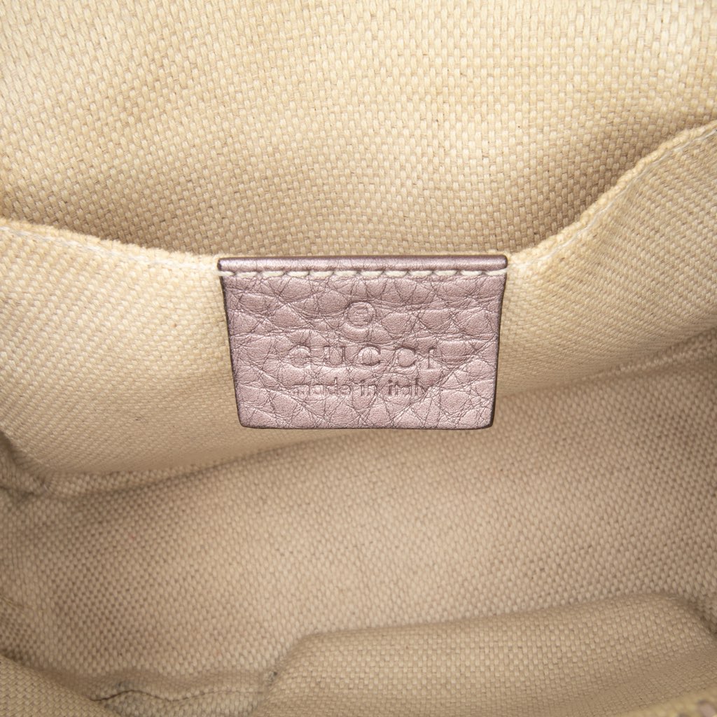 Gucci Metallic Leather Soho Disco Crossbody - 5