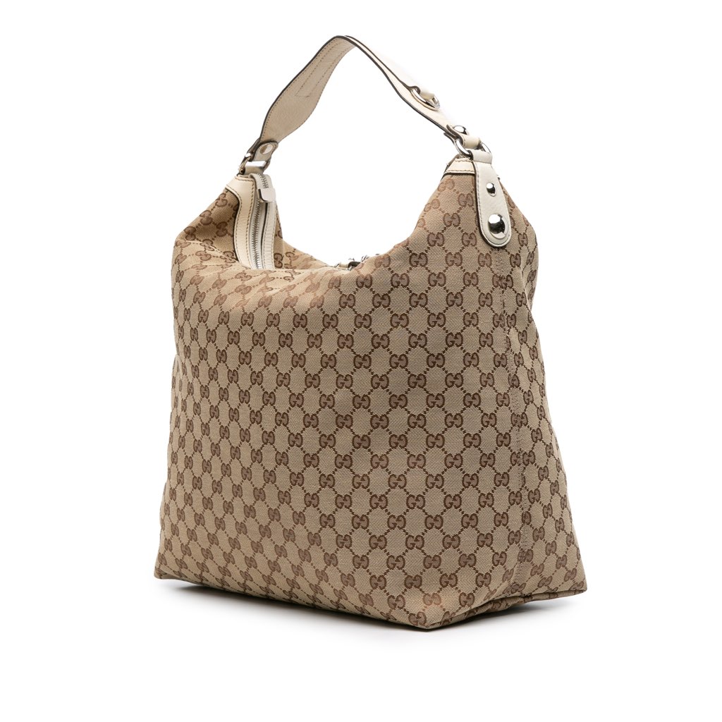 Gucci Large GG Canvas Icon Bit Hobo - 2
