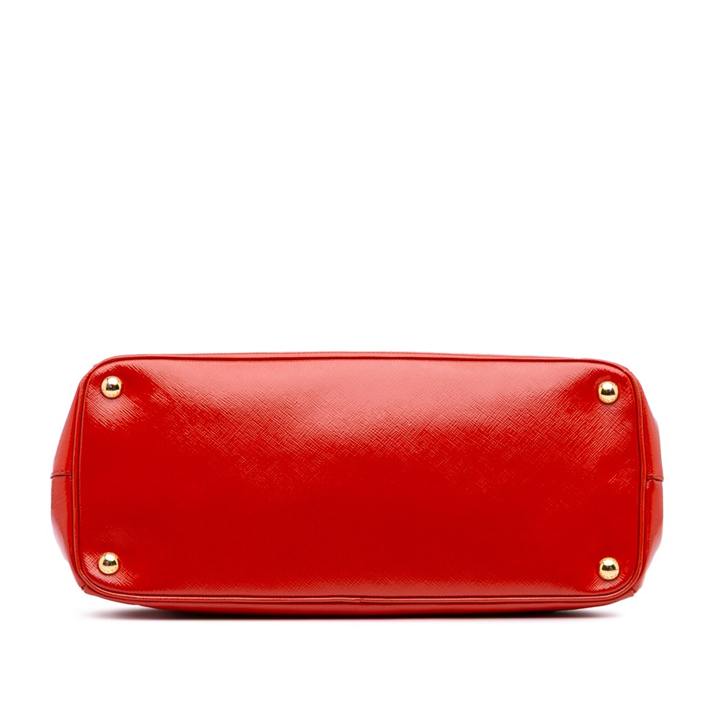 Prada Medium Saffiano Vernice Galleria Double Zip Satchel - 3