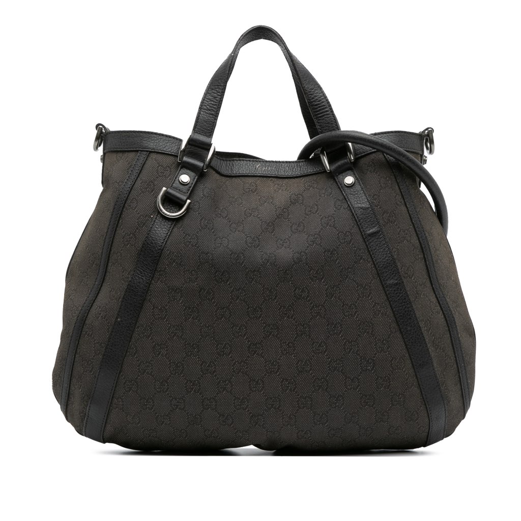 Gucci GG Denim Abbey D Ring Satchel