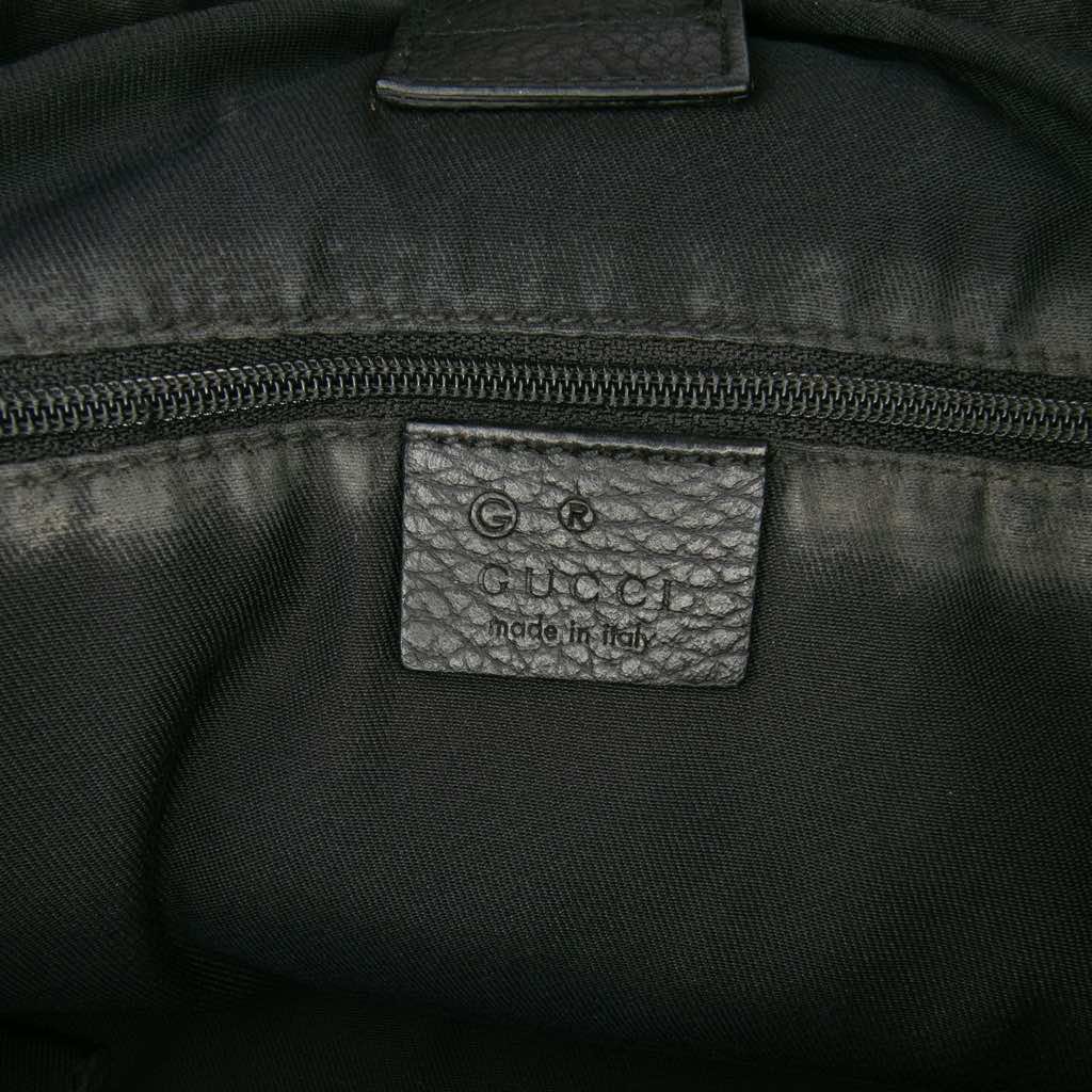 Gucci GG Denim Abbey D Ring Satchel - Side view