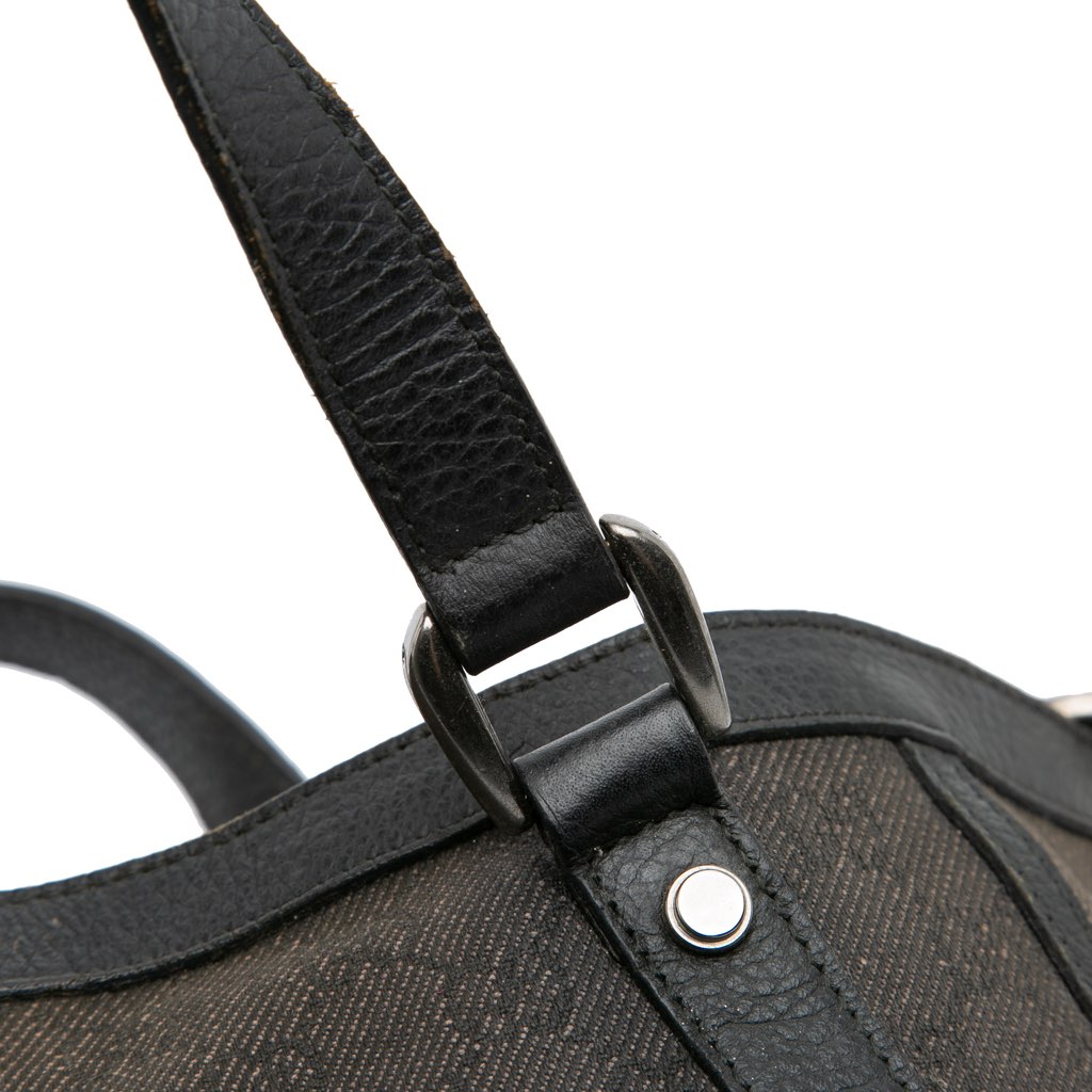 Gucci GG Denim Abbey D Ring Satchel - Image 10