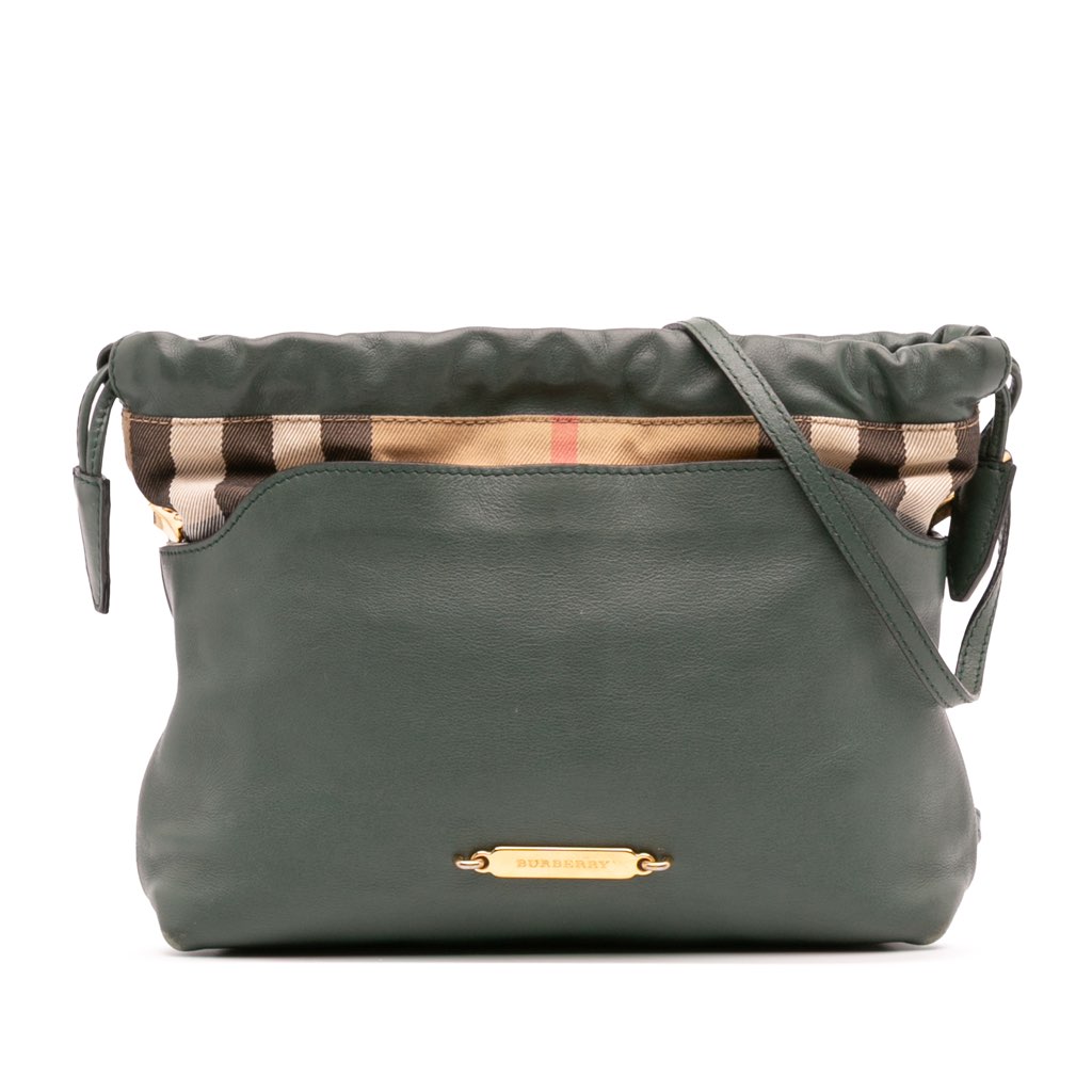 Burberry House Check Canvas and Calfskin Little Crush Crossbody