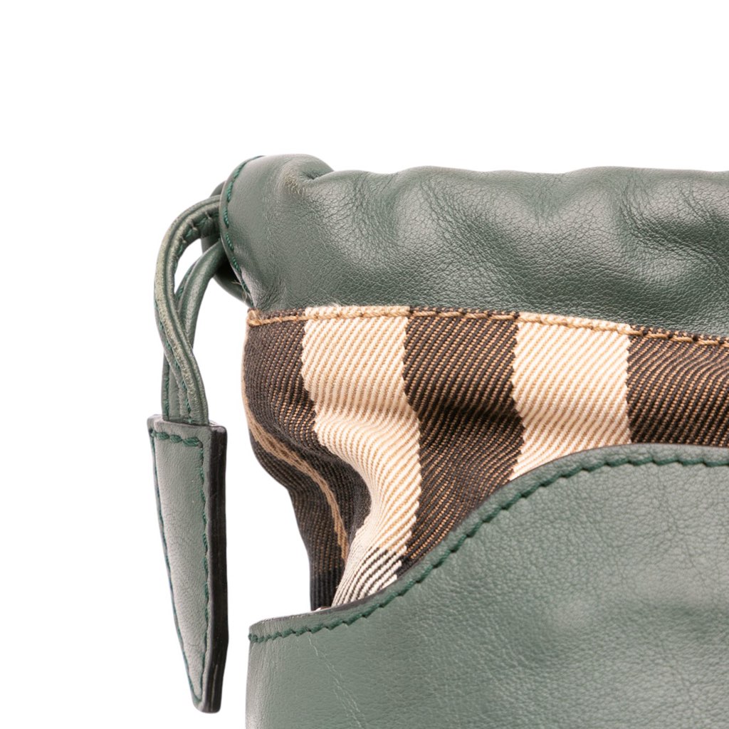 Burberry House Check Canvas and Calfskin Little Crush Crossbody - Image 13