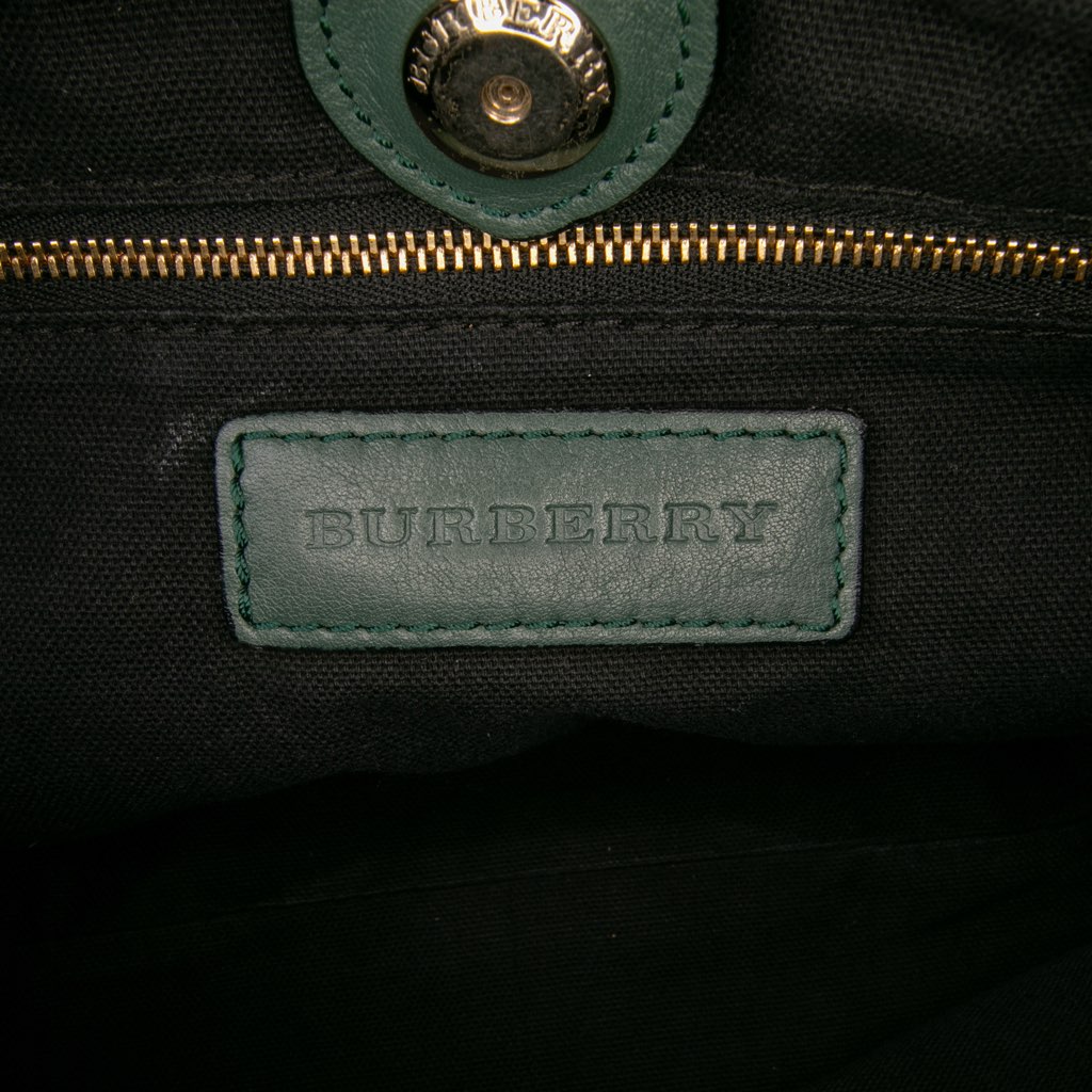 Burberry House Check Canvas and Calfskin Little Crush Crossbody - Side view