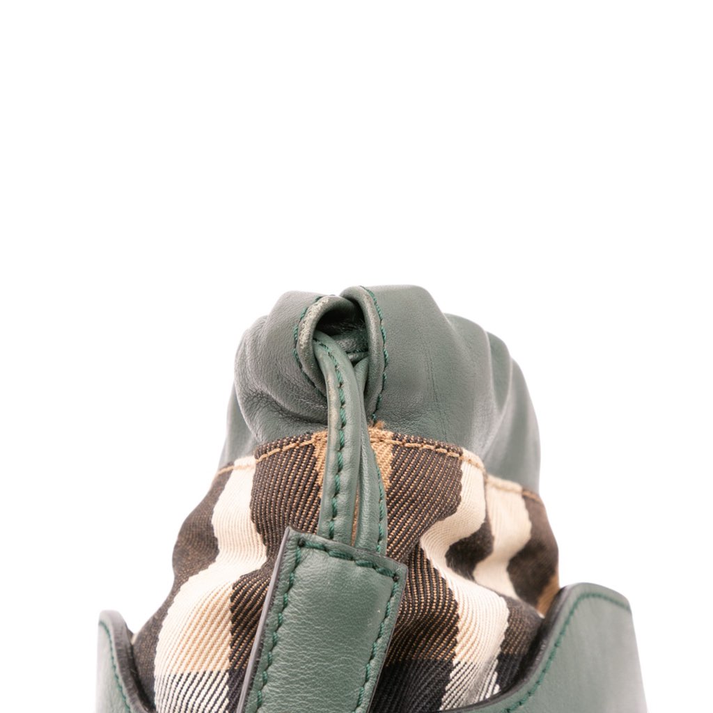 Burberry House Check Canvas and Calfskin Little Crush Crossbody - Image 12