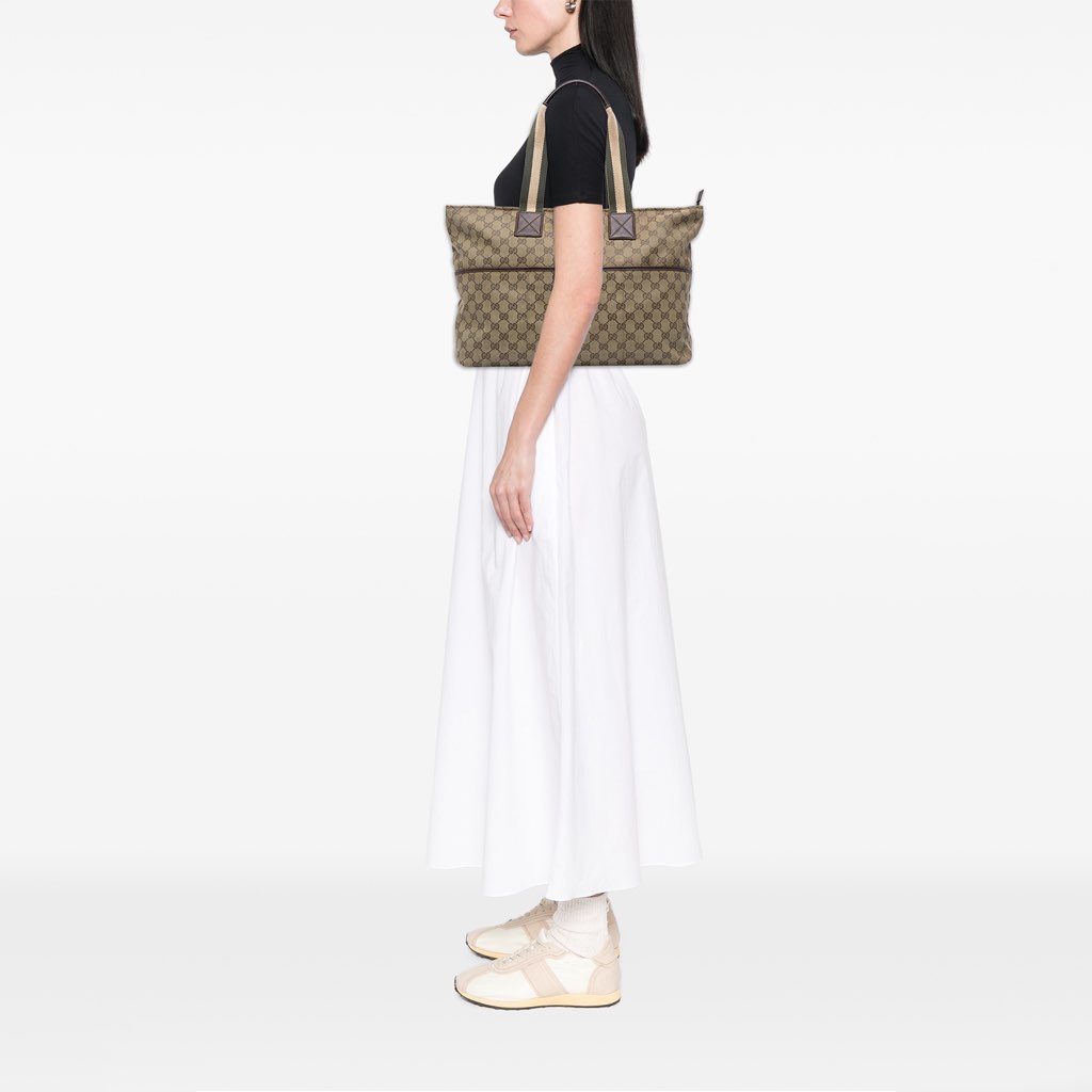 Gucci GG Canvas Web Tote - Image 13