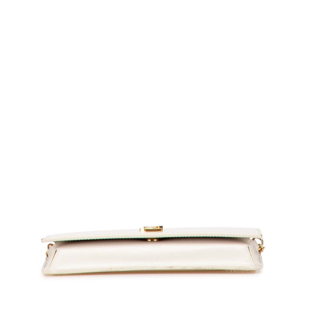 Saint Laurent Smooth Leather Cassandre Phone Holder - Image 6