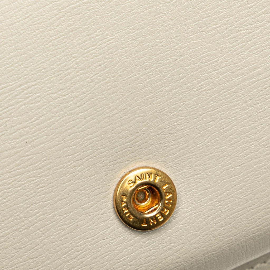 Saint Laurent Smooth Leather Cassandre Phone Holder - Image 10