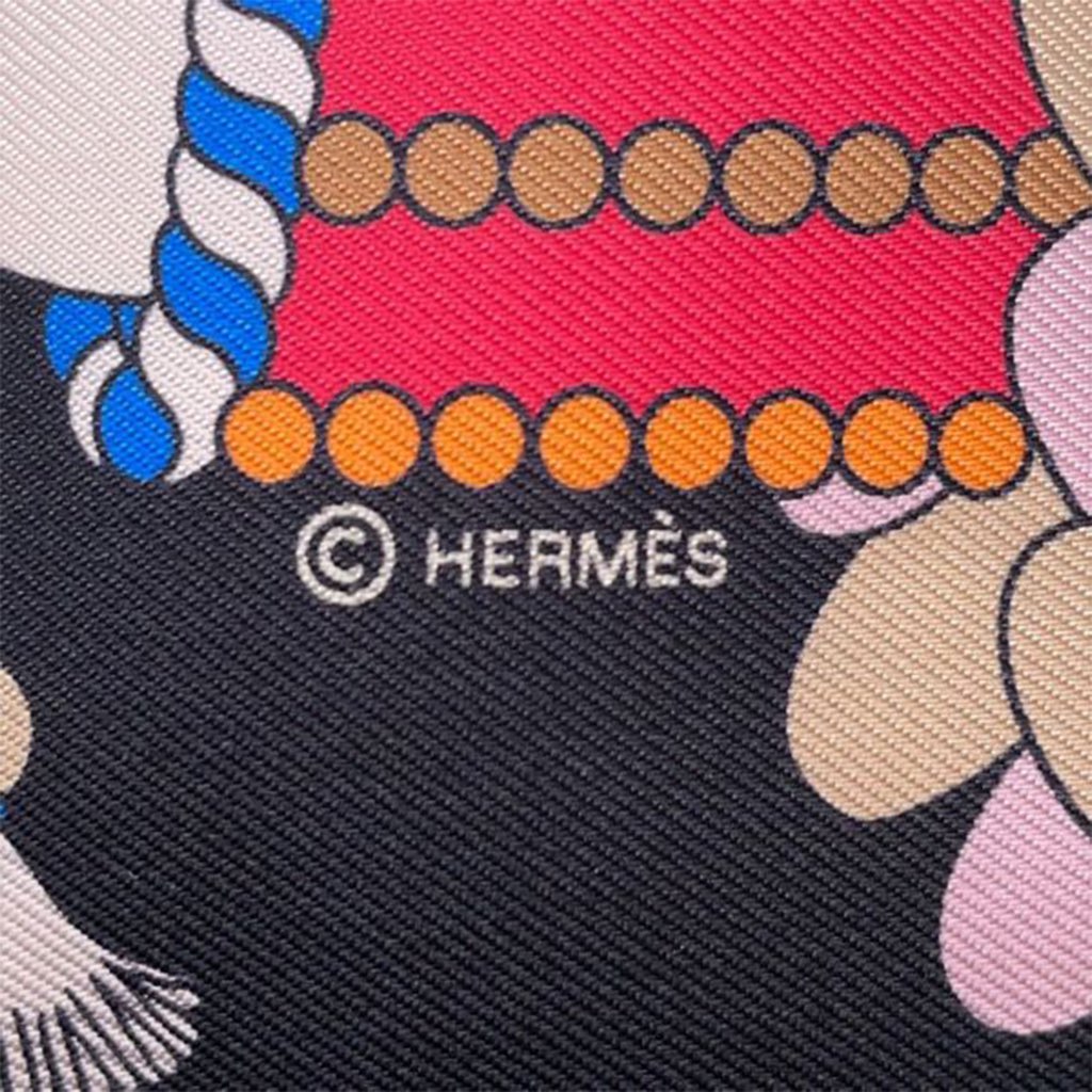 Hermès La Patisserie Francaise Silk Twilly Scarf - 3