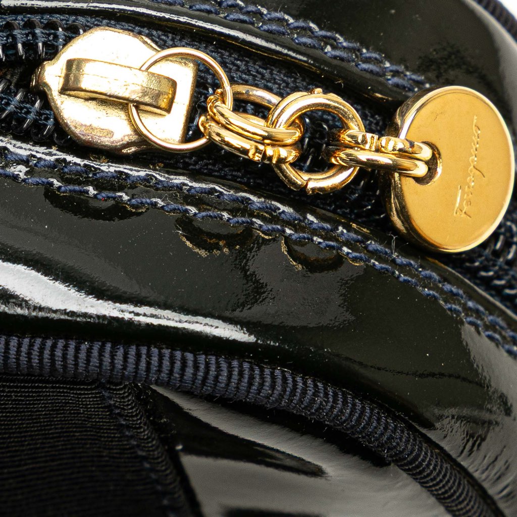 Salvatore Ferragamo Patent Vara Crossbody - Image 10