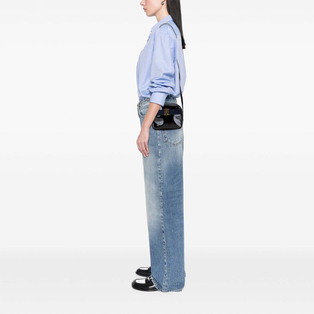 Salvatore Ferragamo Patent Vara Crossbody - Image 12