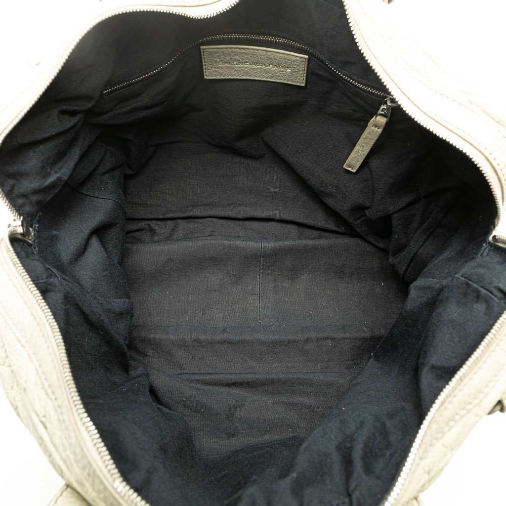 Balenciaga Lambskin Motocross Classic Bridge Satchel - 4