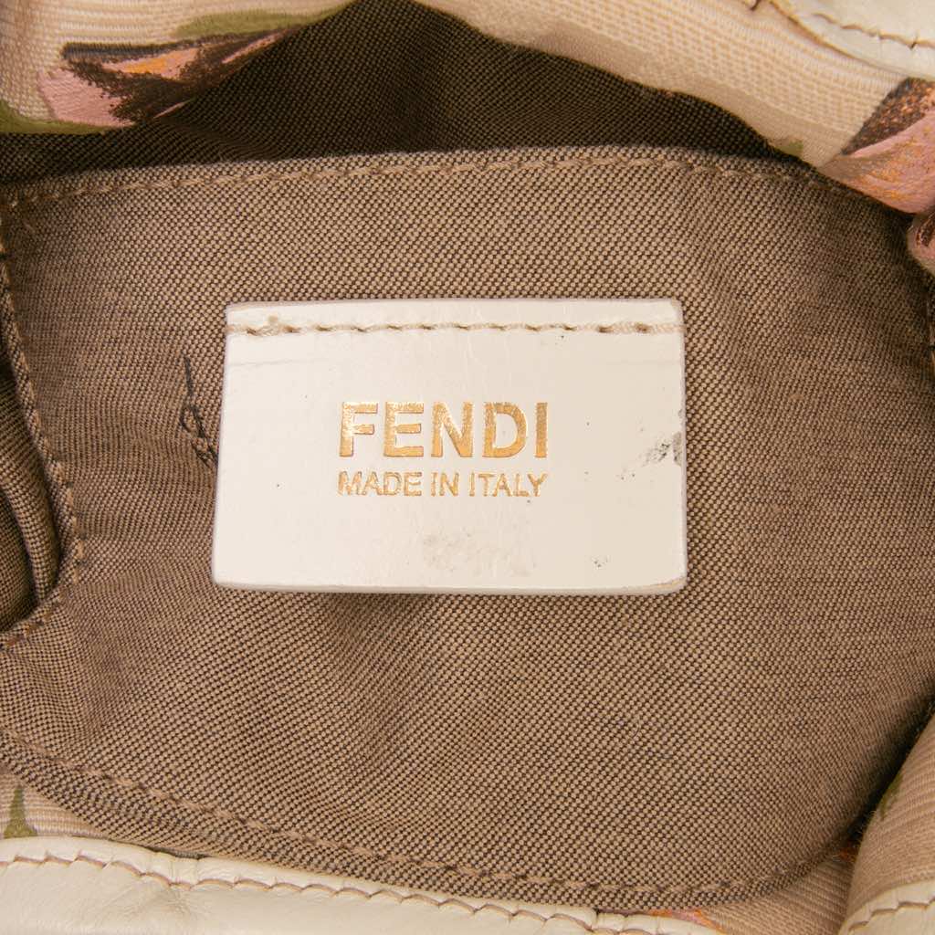 Fendi Mini Zucca Canvas Rose Printed Chef Handbag - 5