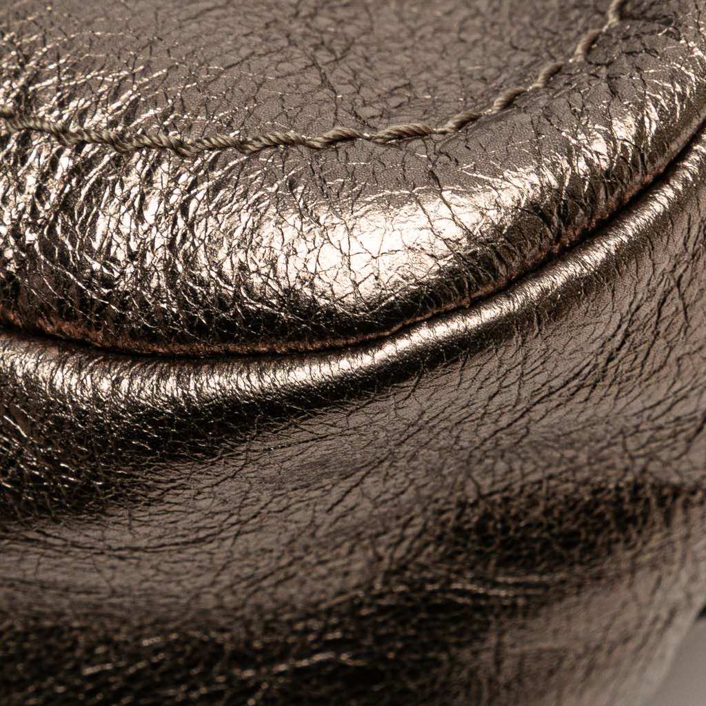 Salvatore Ferragamo Perforated Leather Gancini Shoulder Bag - Image 10