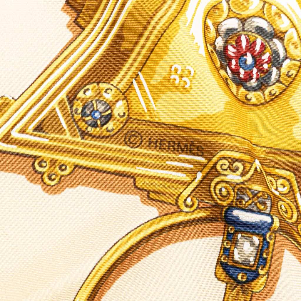 Hermès Parures des Sables Silk Scarf - Side view