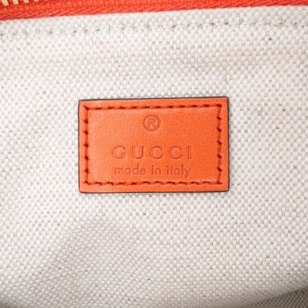 Gucci Mini GG Matelasse Calfskin Top Handle Bag Orange Leather Good - Box View