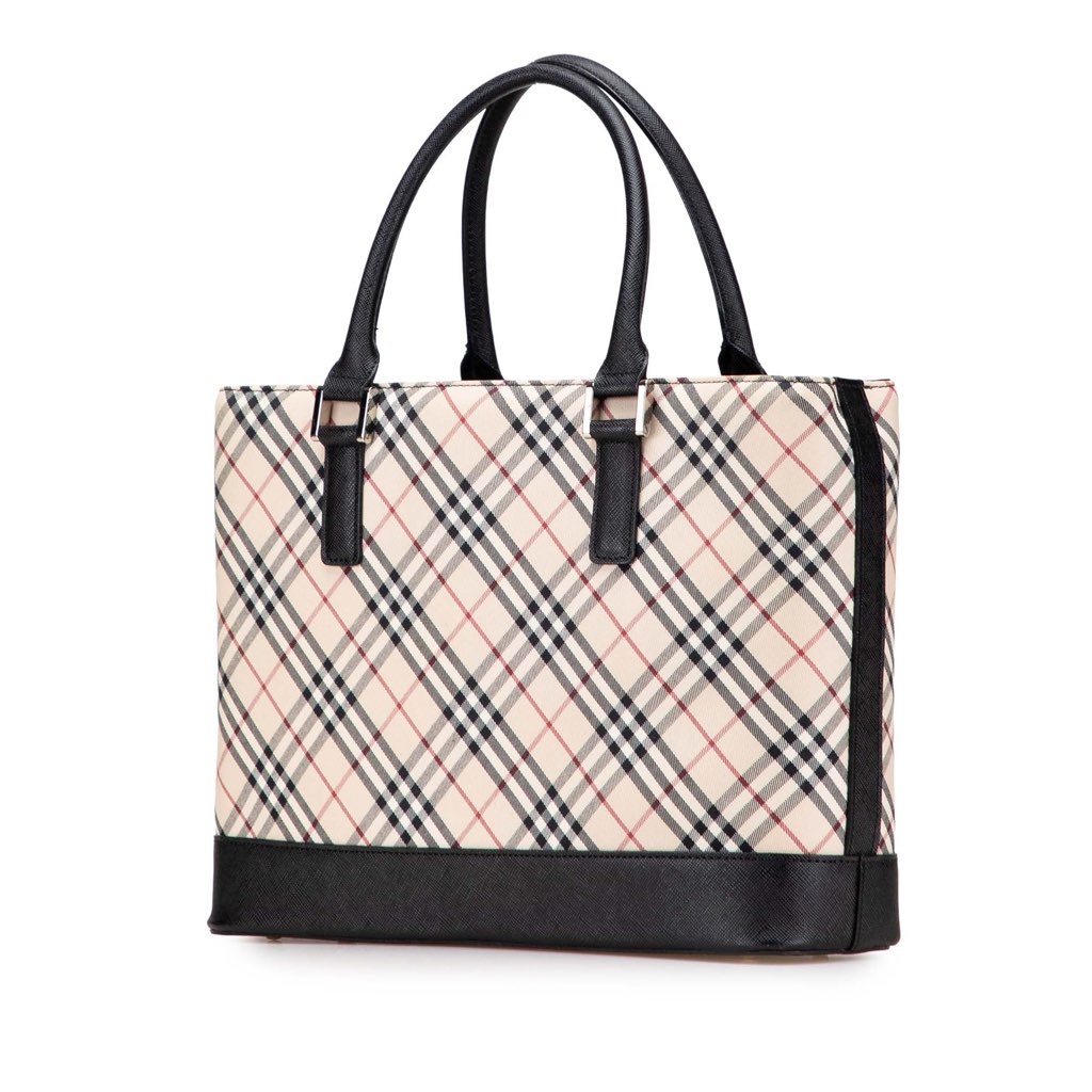 Burberry Nova Check Canvas Tote - Back view