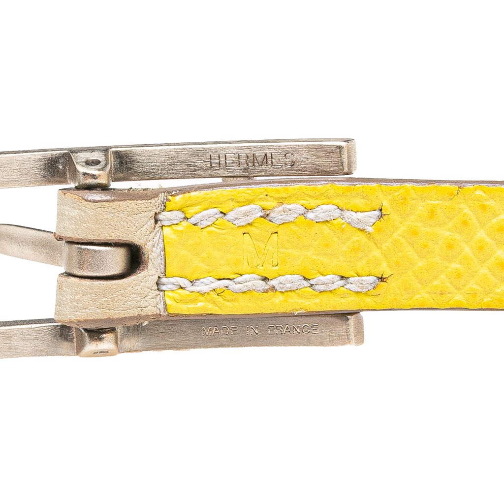 Hermès Leather Behapi Double Tour Bracelet M - 4