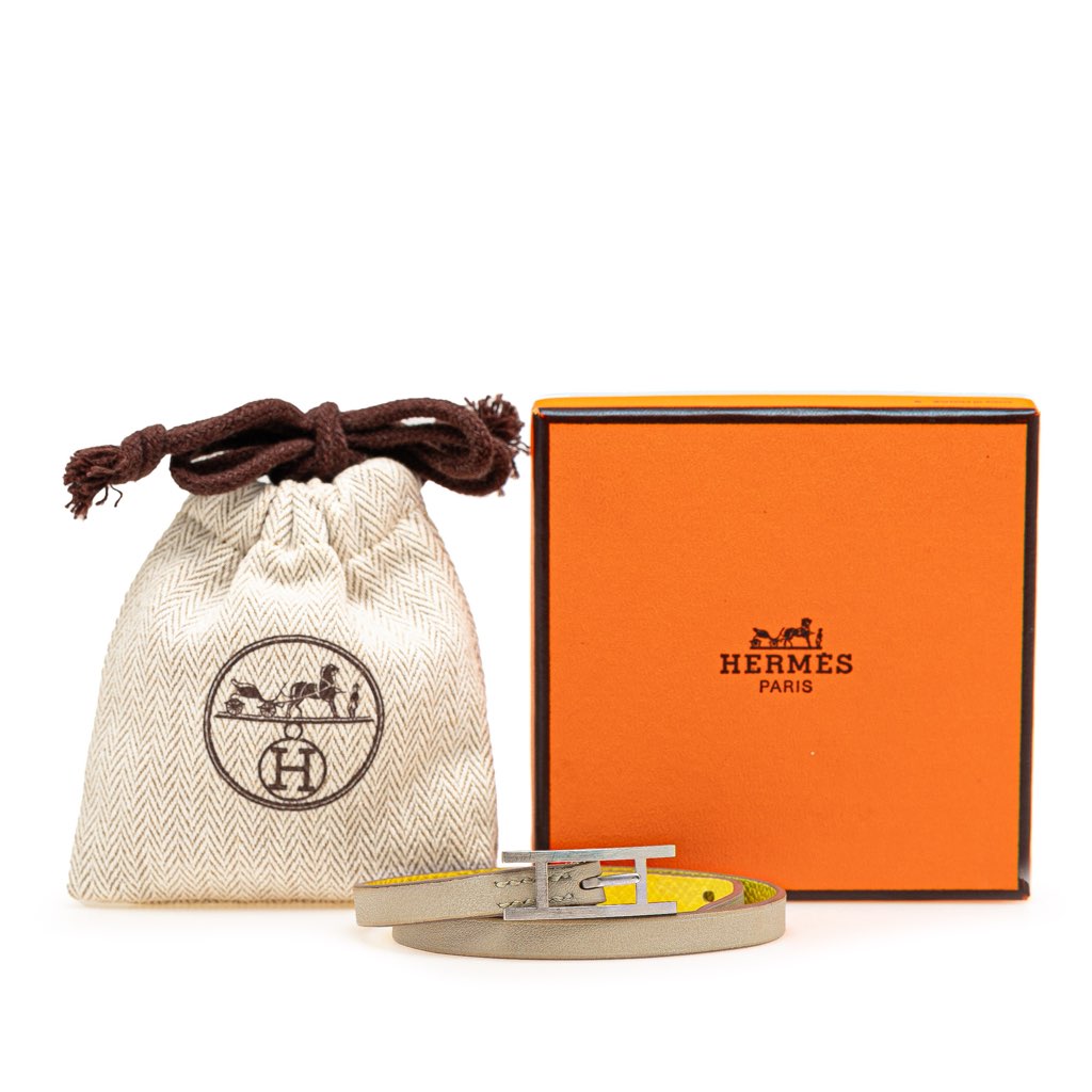 Hermès Leather Behapi Double Tour Bracelet M - Detail 2