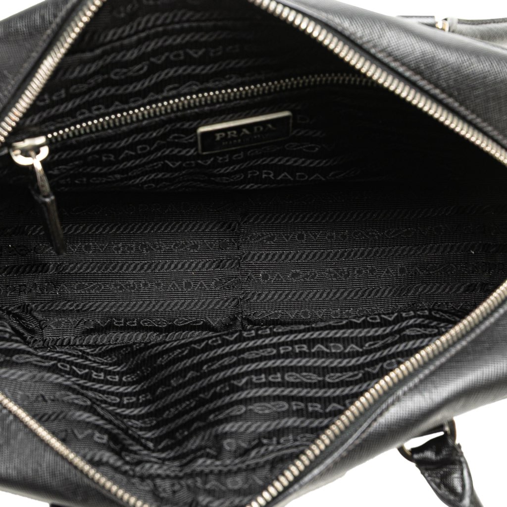 Prada Saffiano Lux Bauletto Handbag - 4