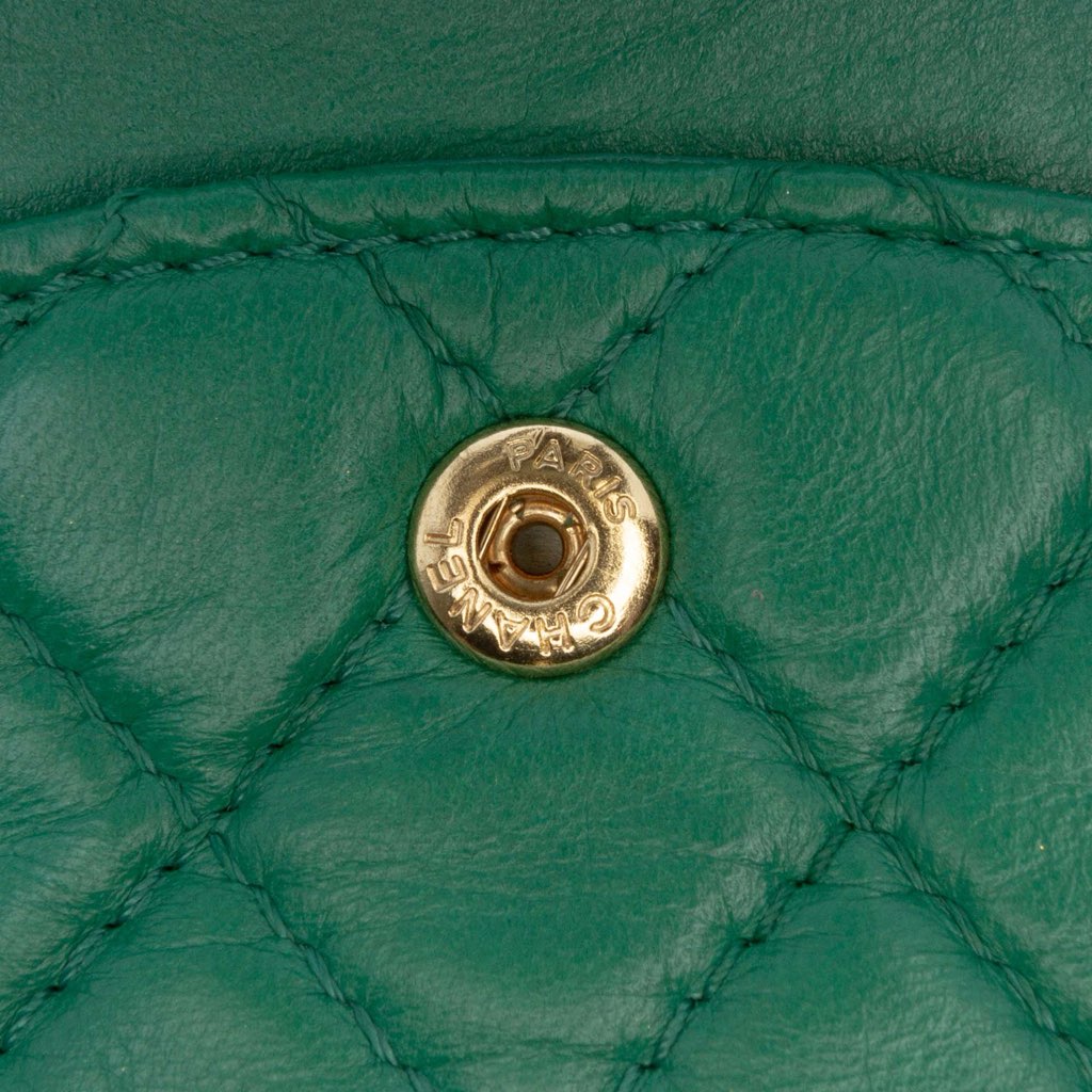 Chanel Medium Classic Lambskin Double Flap - Side view