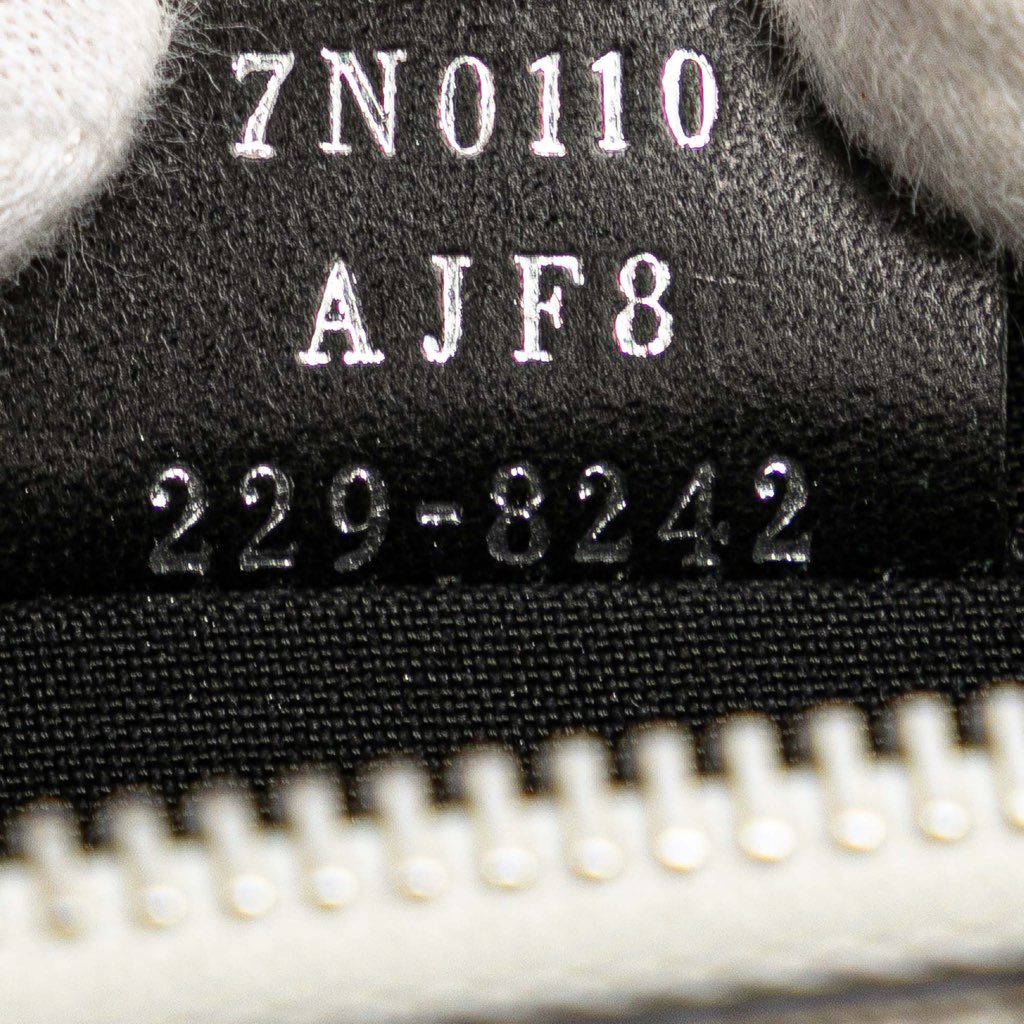 Fendi Zucca Coated Canvas FF 1974 Diagonal Vitello Liberty Clutch - Detail 1