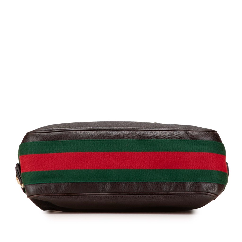 Gucci Leather Web Horsebit Heritage Hobo - 3