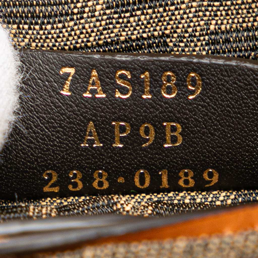 Fendi Nano Zucca Straw and Canvas Step Out Bag - Detail 1