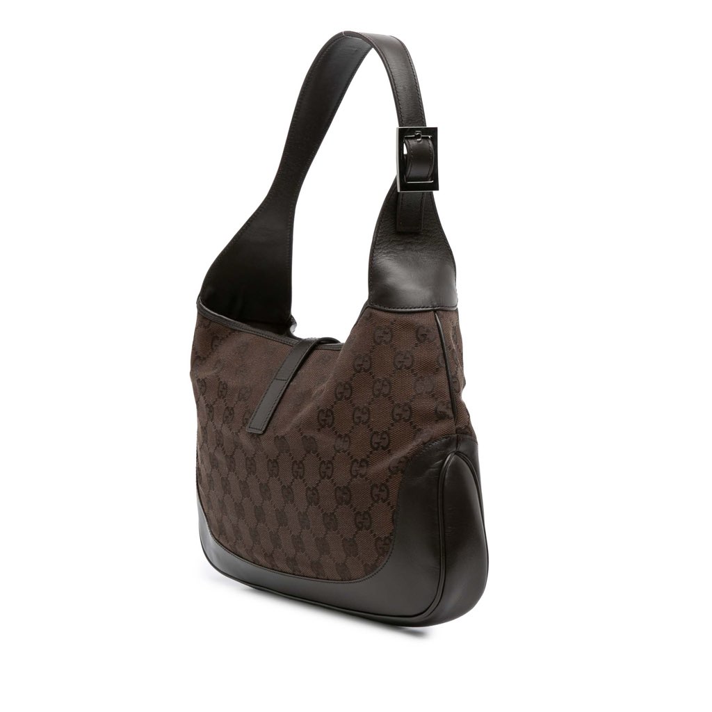 Gucci GG Canvas Web Jackie Shoulder Bag - 2