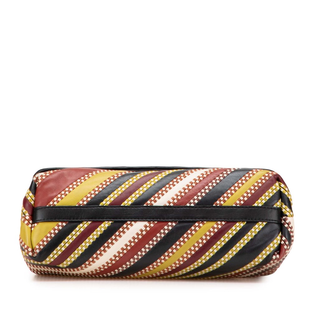 Bottega Veneta Small Leather Embroidered Stripe Olimpia Shoulder Bag - Image 6