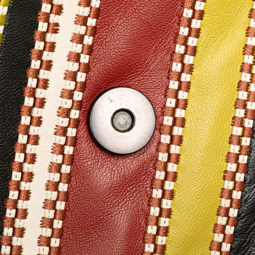 Bottega Veneta Small Leather Embroidered Stripe Olimpia Shoulder Bag - Detail 2