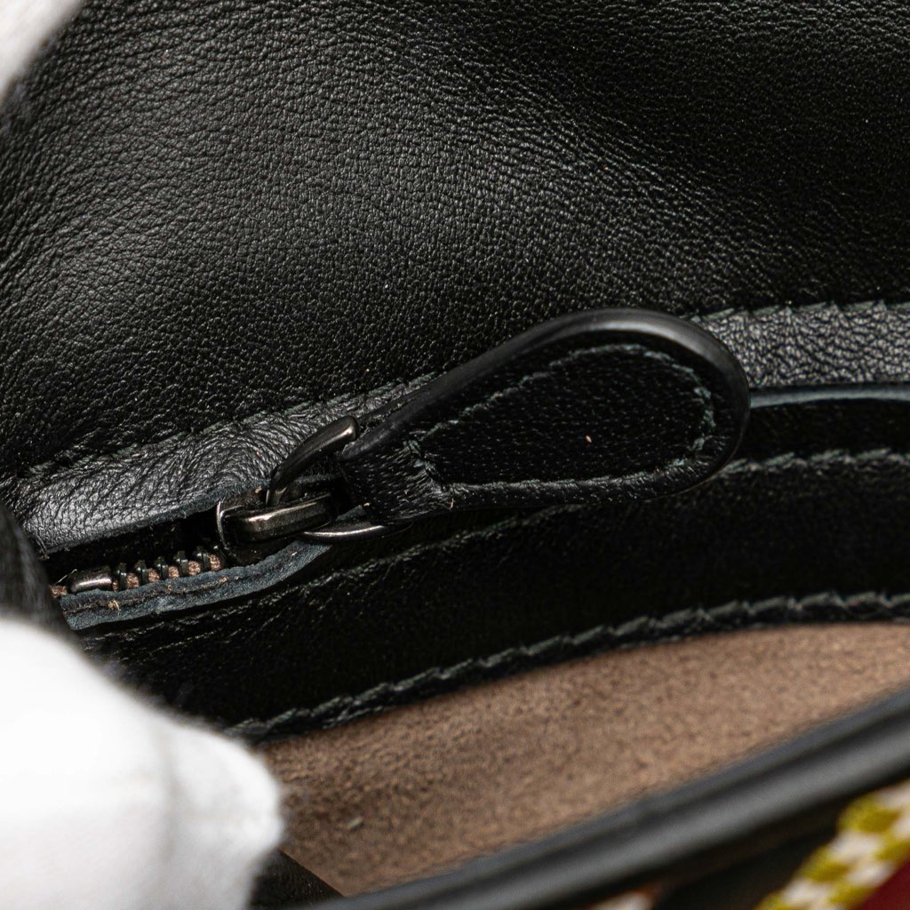 Bottega Veneta Small Leather Embroidered Stripe Olimpia Shoulder Bag - Image 11