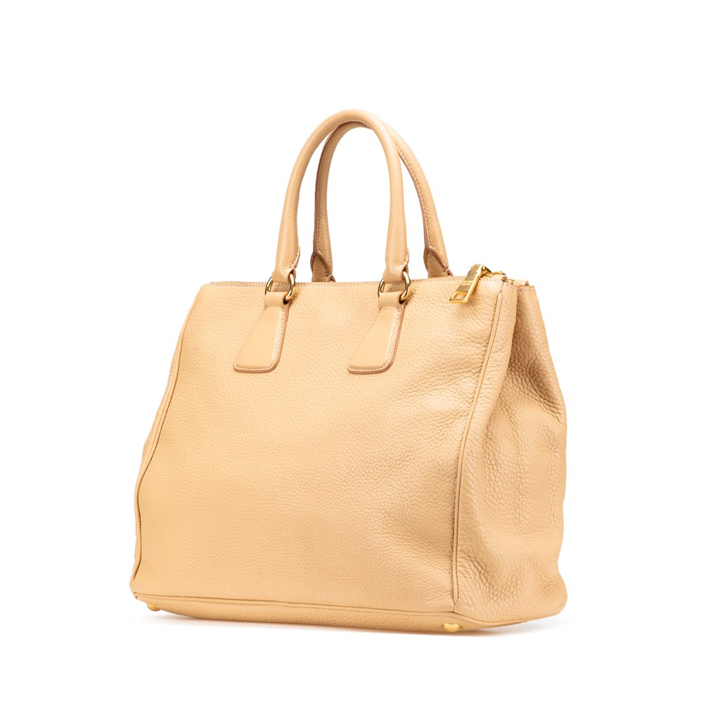 Prada Large Vitello Daino Double Zip Tote - 2