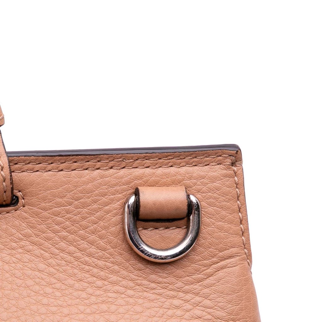 Gucci Medium Leather Bamboo Daily Satchel - Image 13