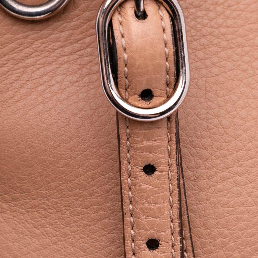 Gucci Medium Leather Bamboo Daily Satchel - Image 11