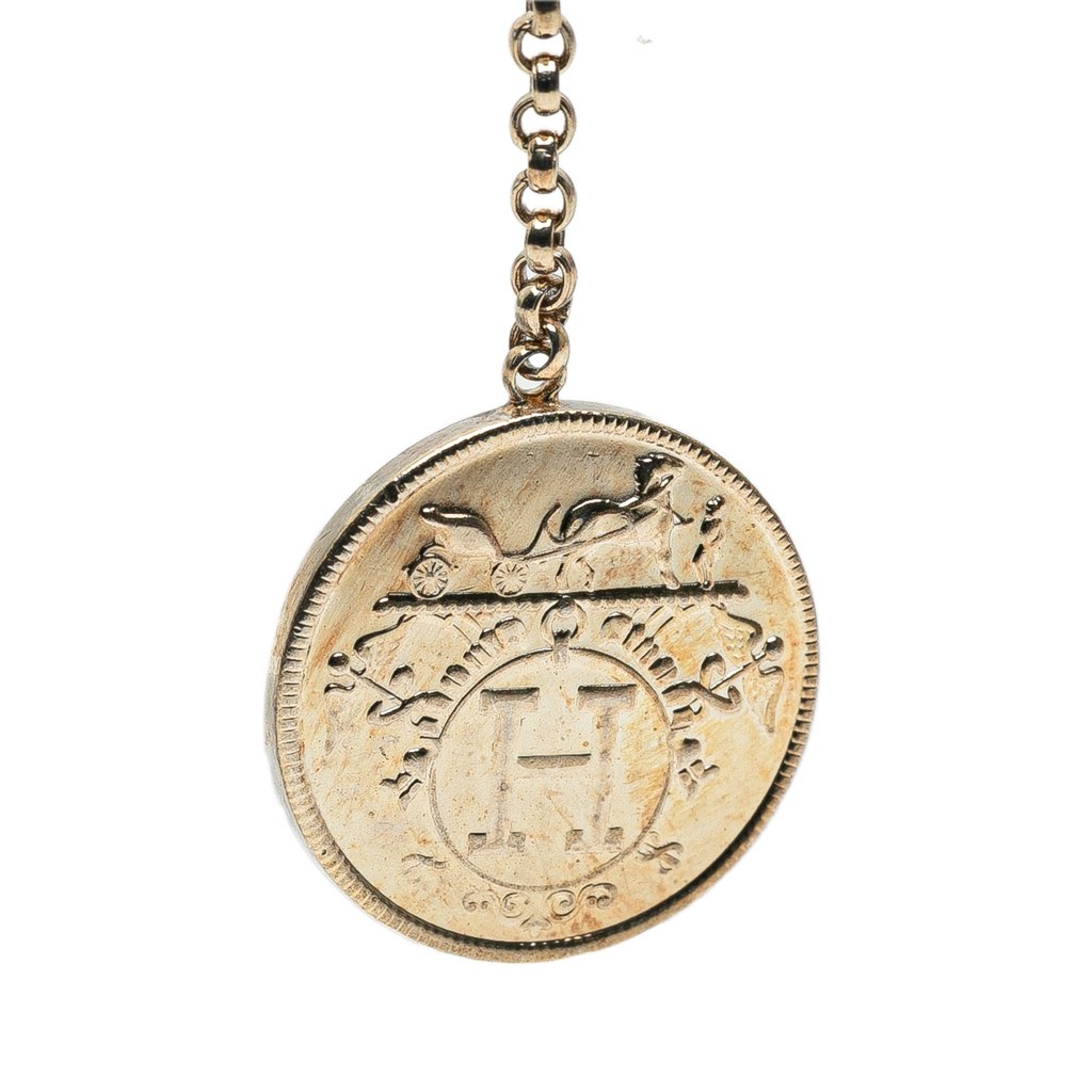 Hermès Sterling Silver and 18K Rose Gold Ex Libris Swing Earrings - Image 6