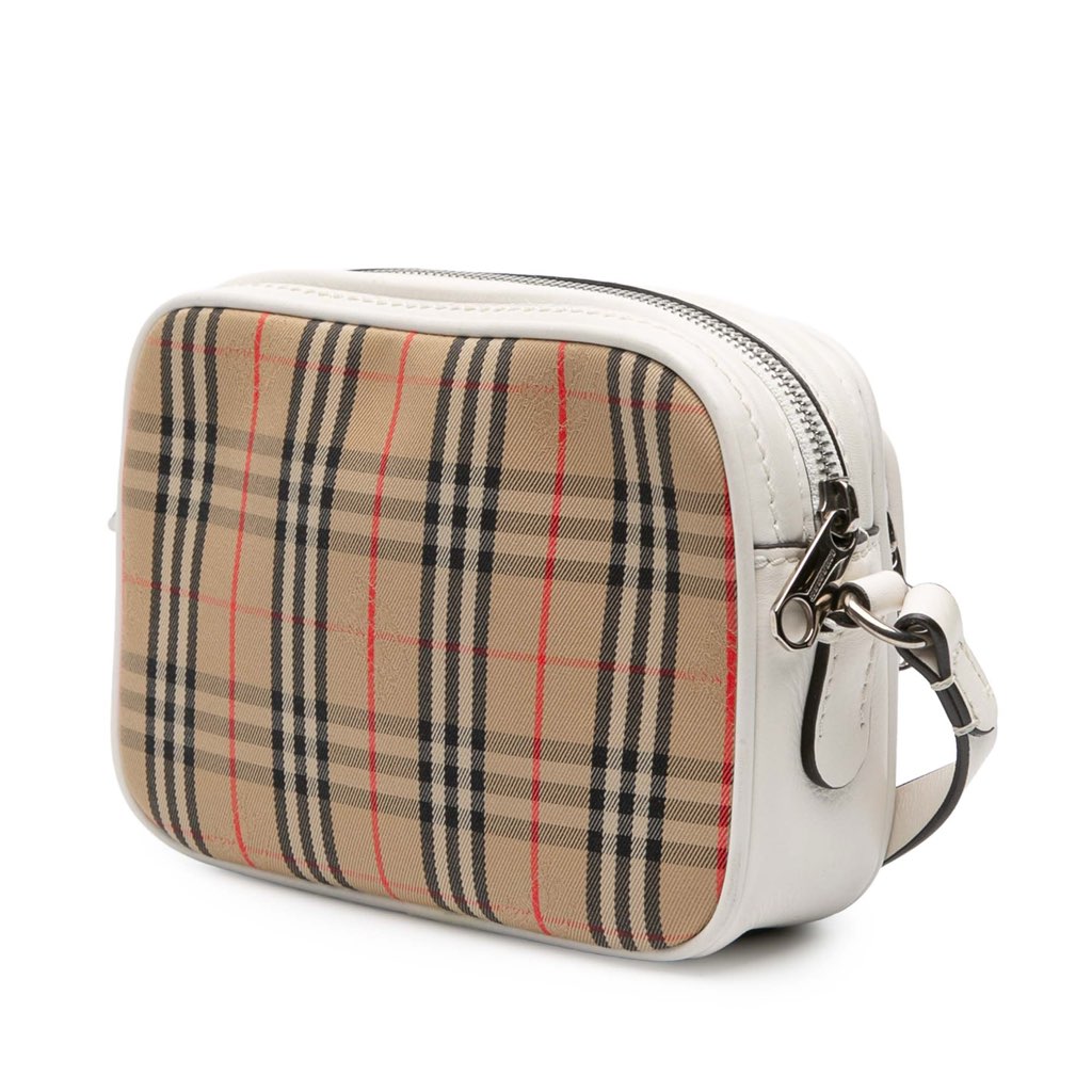 Burberry Haymarket Check Canvas 1983 Link Crossbody - Back view