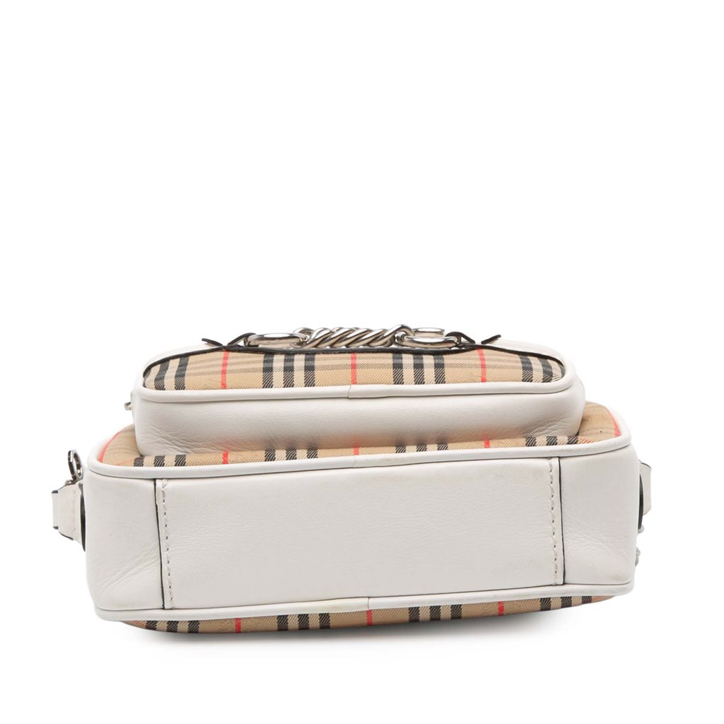 Burberry Haymarket Check Canvas 1983 Link Crossbody - Image 6