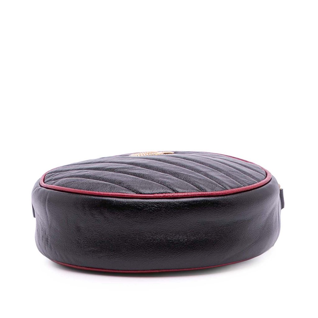 Gucci Mini GG Marmont Matelasse Leather Torchon Round Crossbody - 3