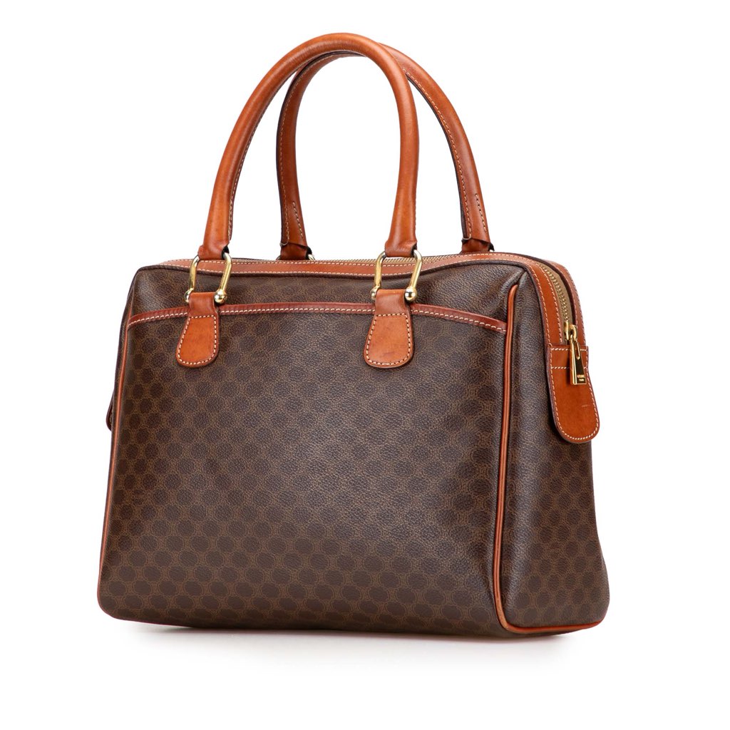 Celine Macadam Coated Canvas Handbag - 2