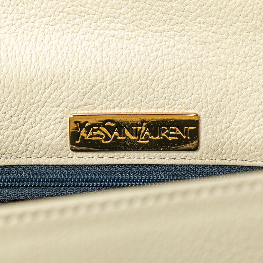 Yves Saint Laurent Leather Satchel - Side view