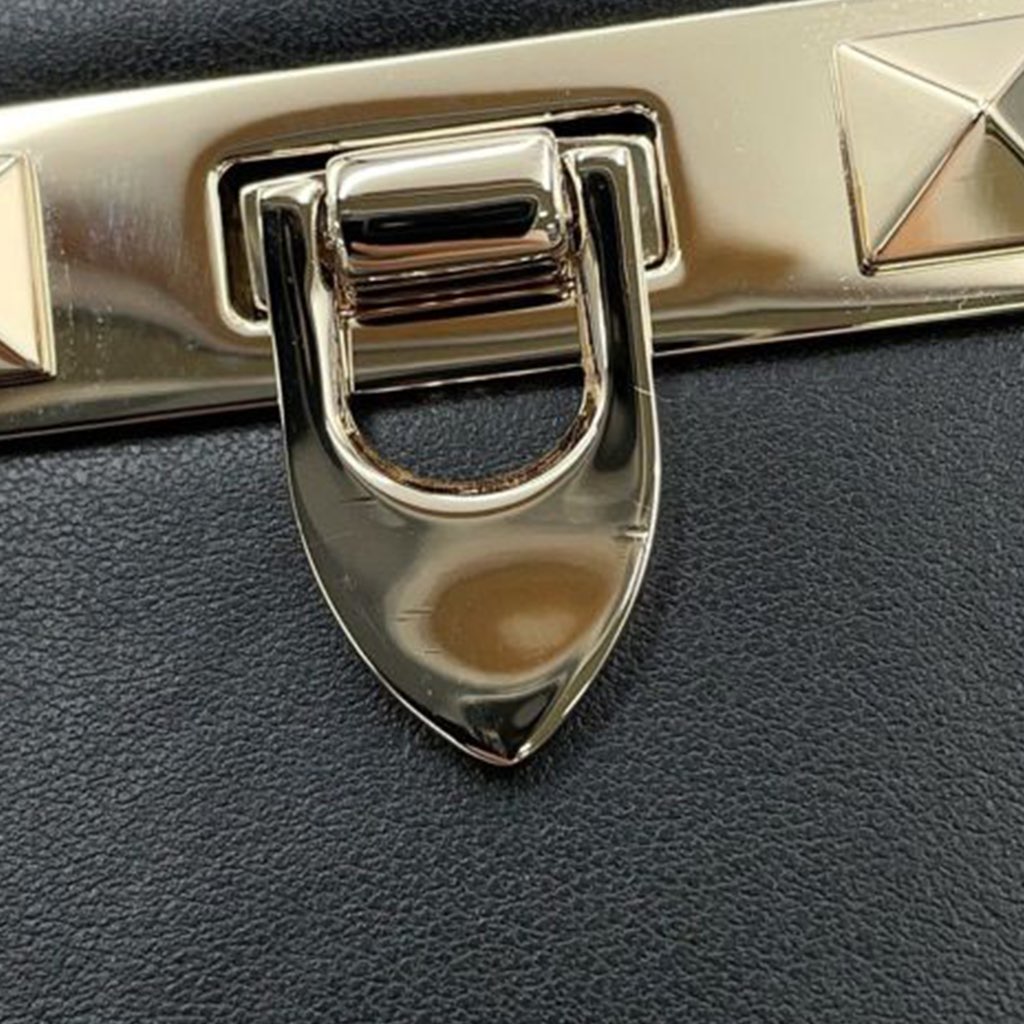 Valentino Calfskin Rockstud Flip Lock Crossbody - Detail 1