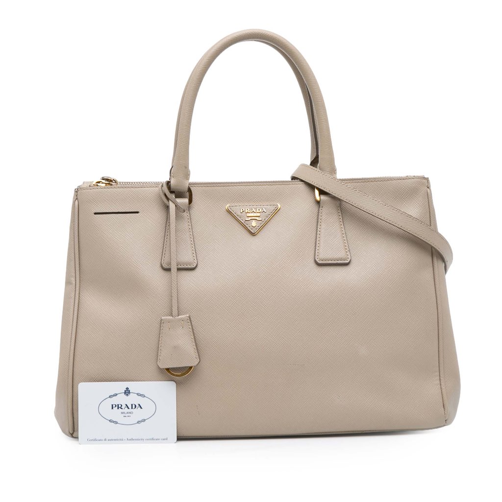 Prada Medium Saffiano Lux Galleria Double Zip Satchel - Image 14