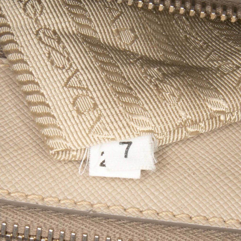 Prada Medium Saffiano Lux Galleria Double Zip Satchel - Detail 2