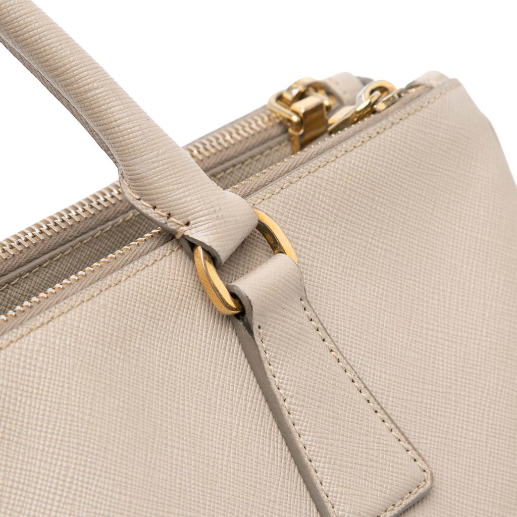 Prada Medium Saffiano Lux Galleria Double Zip Satchel - Image 12