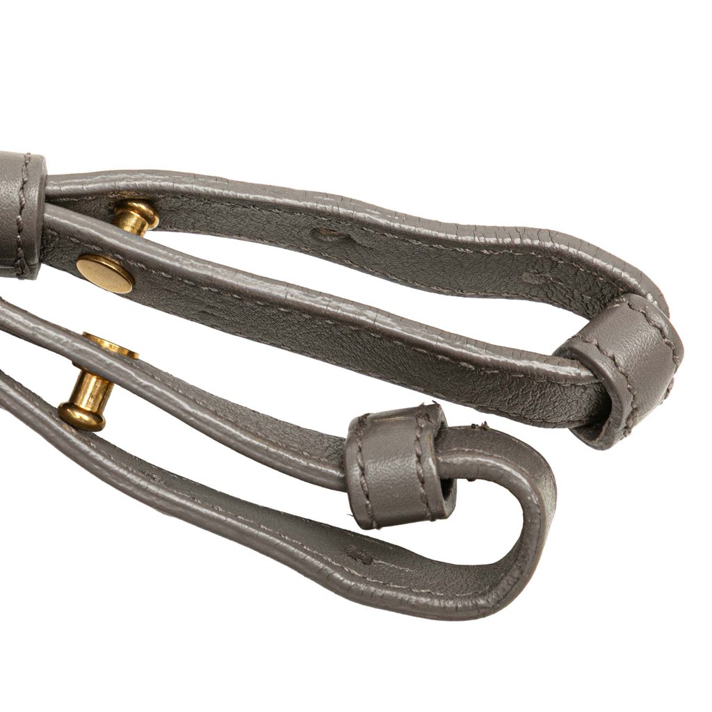 Saint Laurent Small Leather Monogram Cabas Satchel - Image 11