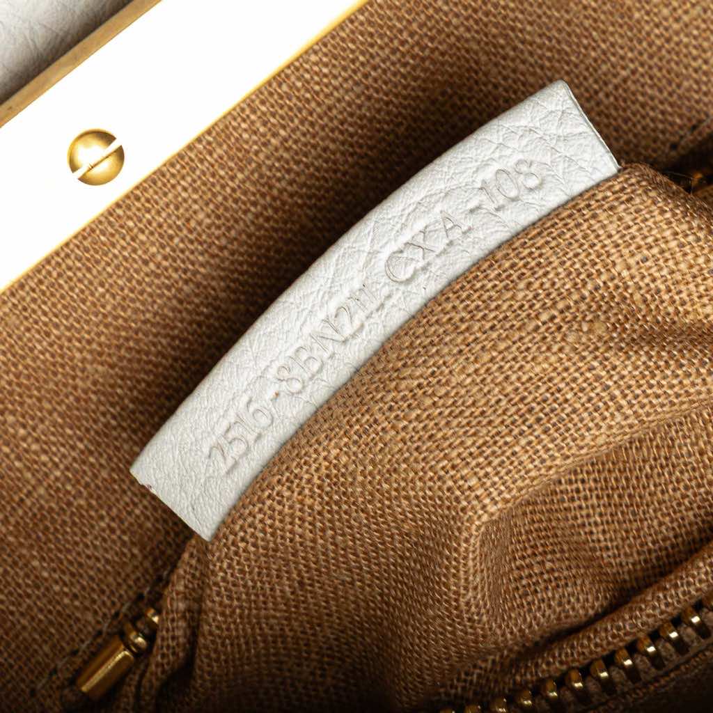 Fendi Medium Pebbled Leather Peekaboo Satchel - Detail 1